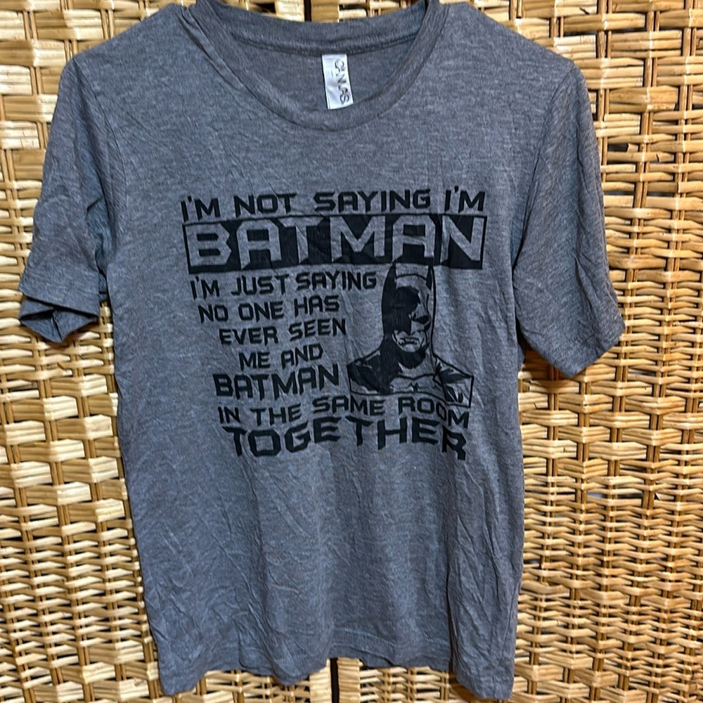 Batman tee 50% polyester 25%cotton 25%rayon